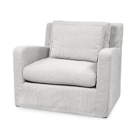 Mercana Denly III 38 X 38.25 X 34.5 Frost Gray Slipcover Upholstered Arm Chair