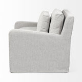 Mercana Denly III 38 X 38.25 X 34.5 Frost Gray Slipcover Upholstered Arm Chair