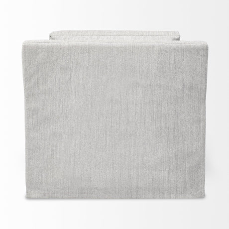 Mercana Denly III 38 X 38.25 X 34.5 Frost Gray Slipcover Upholstered Arm Chair