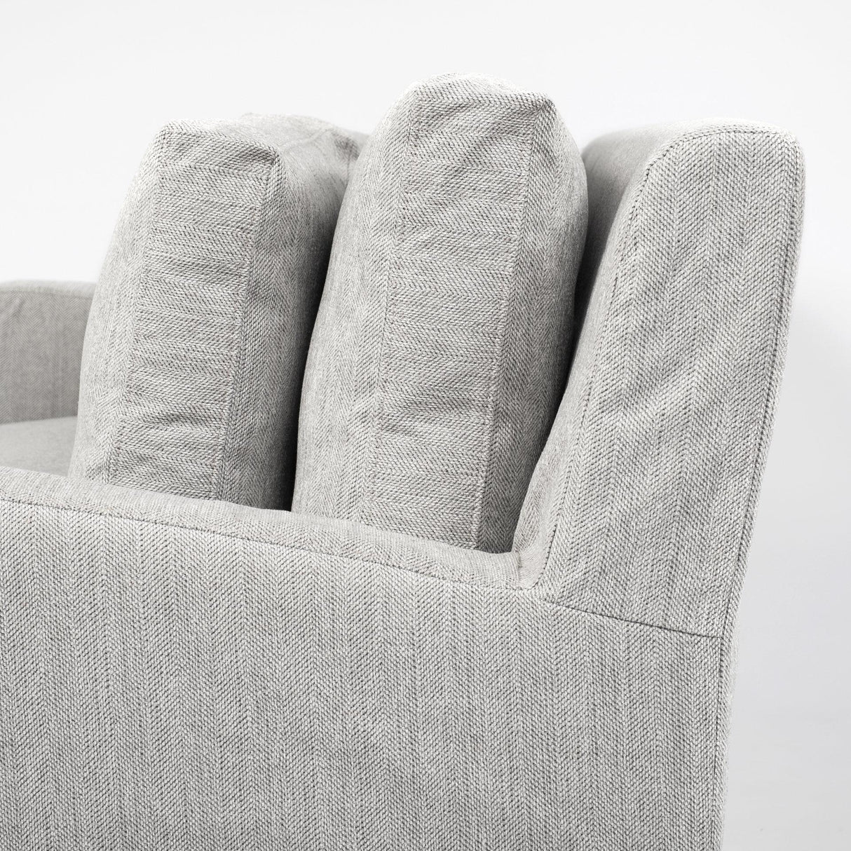 Mercana Denly III 38 X 38.25 X 34.5 Frost Gray Slipcover Upholstered Arm Chair