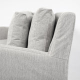 Mercana Denly III 38 X 38.25 X 34.5 Frost Gray Slipcover Upholstered Arm Chair