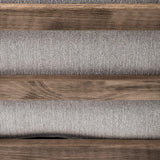 Mercana Olympus VI Frost Grey Fabric Wrapped Wooden Frame Accent Chair