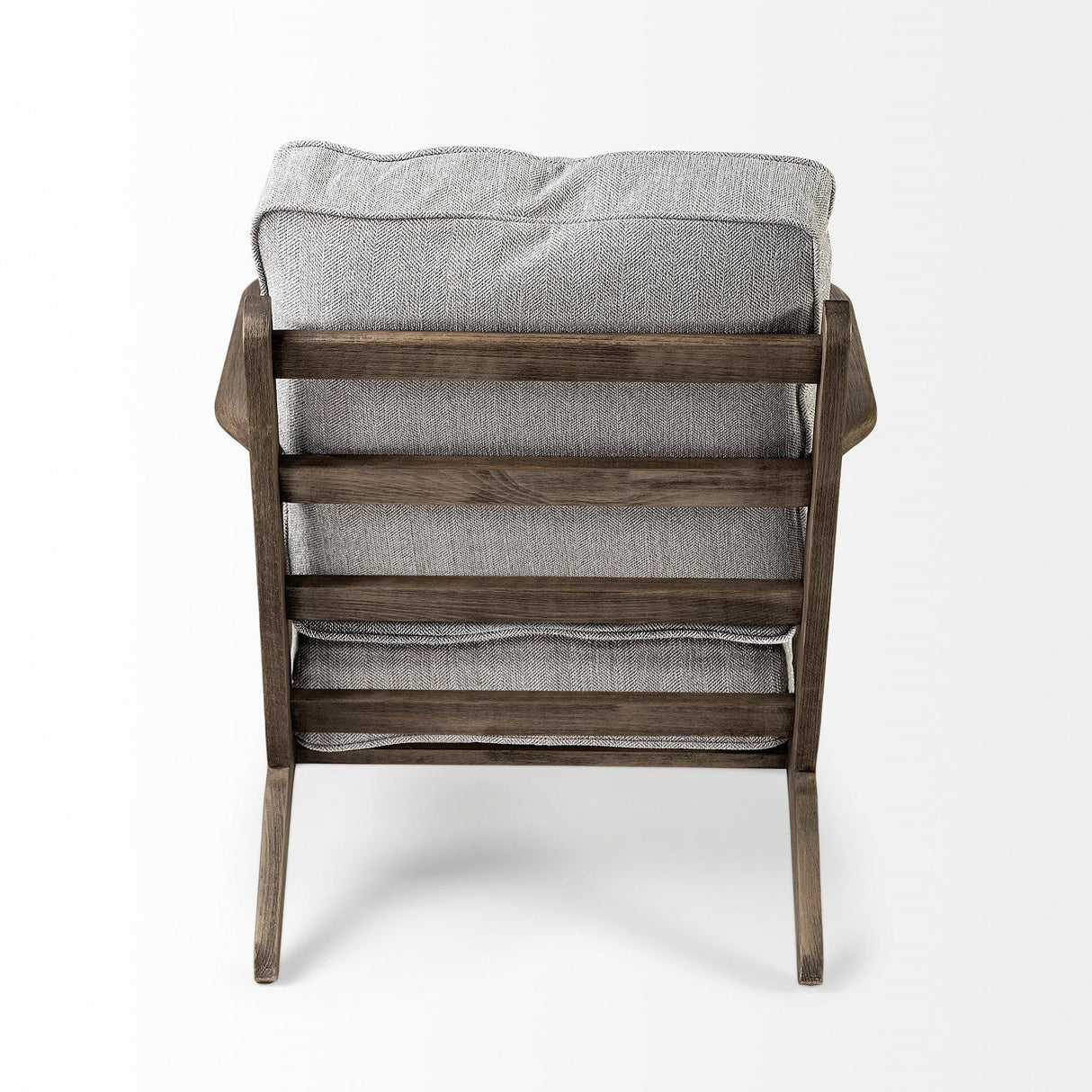 Mercana Olympus VI Frost Grey Fabric Wrapped Wooden Frame Accent Chair