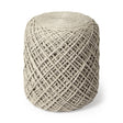 Mercana Allium Oatmeal Handwoven Wool Cylindrical Pouf
