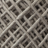 Mercana Allium Oatmeal Handwoven Wool Cylindrical Pouf