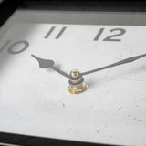 Mercana Ralph I Black Metal Square Table Clock