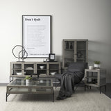 Mercana Ralph I Black Metal Square Table Clock