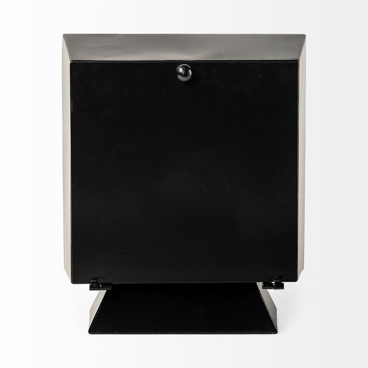 Mercana Ralph I Black Metal Square Table Clock