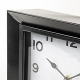 Mercana Ralph I Black Metal Square Table Clock