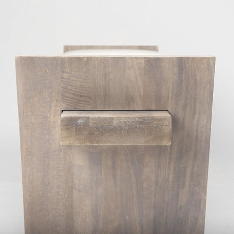 Mercana Elaine I 58L x 14.75W x 20H Brown Wood Upholstered Cream Seat Entryway Bench