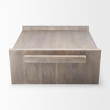 Mercana Elaine 59x36 Brown Solid Wood Top & Base Coffee Table