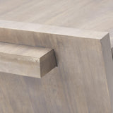 Mercana Elaine 59x36 Brown Solid Wood Top & Base Coffee Table