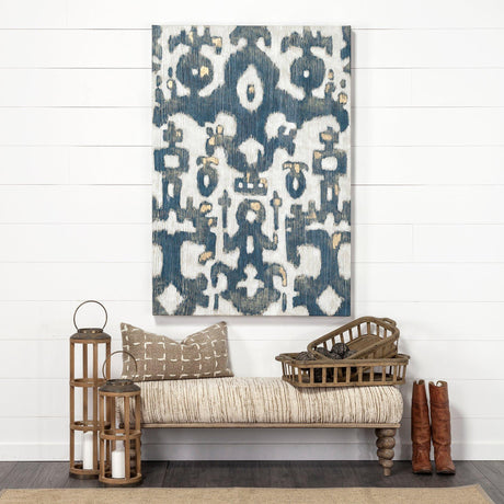 Mercana Alder II 55L x 16W Cream Upholstered Seat Wooden Base Accent Bench