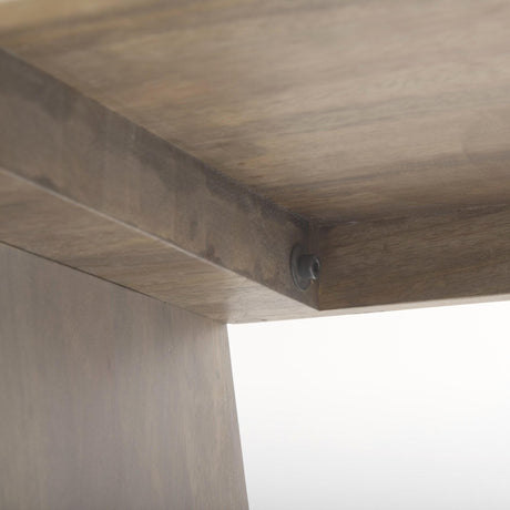 Mercana Elaine III 60L x 16W Brown Wood Angled Leg Console Table