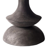 Mercana Crossman III 60L x 60W x 30H Dark Brown/Gray Solid Wood Base W/ Round Glass Top Dining Table