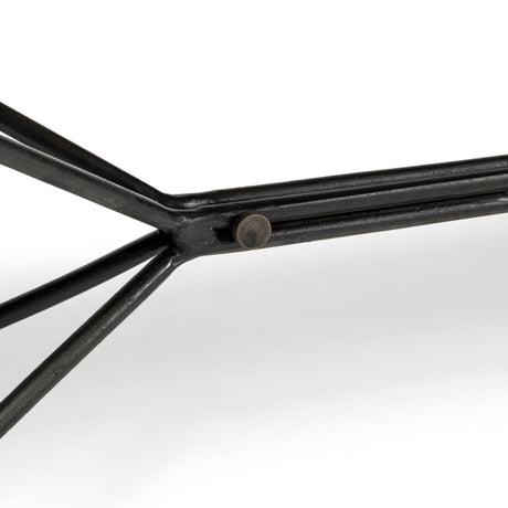 Mercana Papillion III 66L x 16W Blonde Wood And Iron Dining Bench