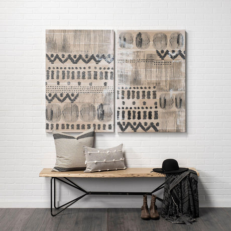 Mercana Papillion III 66L x 16W Blonde Wood And Iron Dining Bench