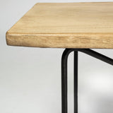 Mercana Papillion III 66L x 16W Blonde Wood And Iron Dining Bench