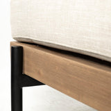 Mercana Colburne I Beige Fabric W/ Wood and Iron Frame Accent Chair