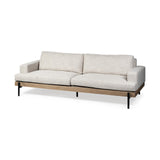 Mercana Colburne II 95" Beige Upholstered Three Seater Sofa