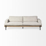 Mercana Colburne II 95" Beige Upholstered Three Seater Sofa