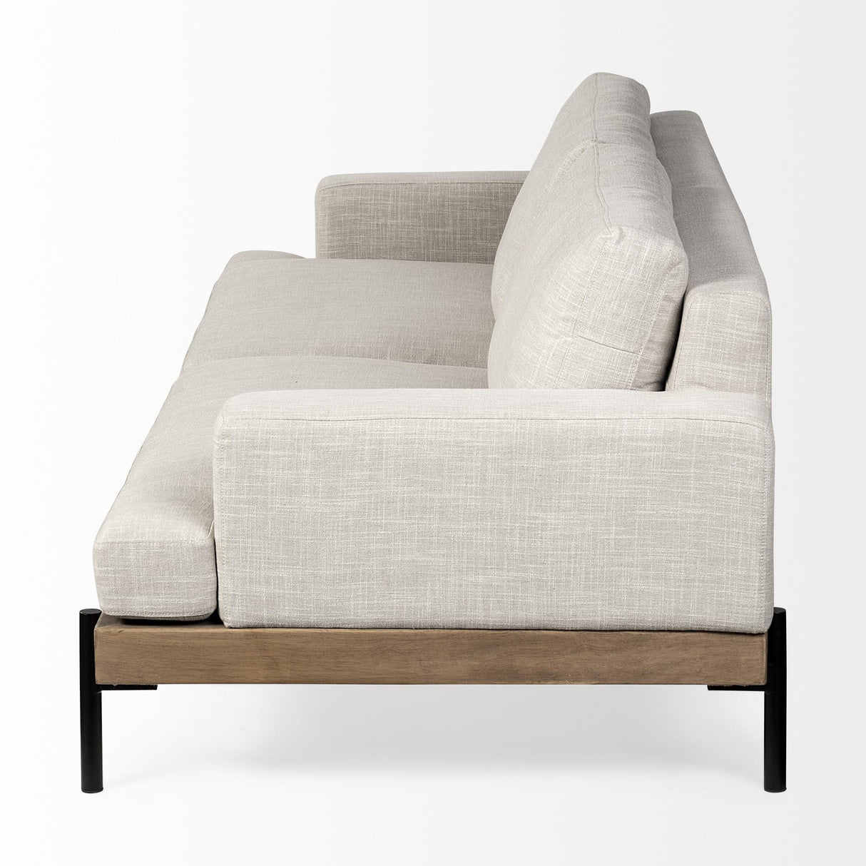 Mercana Colburne II 95" Beige Upholstered Three Seater Sofa