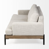 Mercana Colburne II 95" Beige Upholstered Three Seater Sofa
