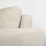 Mercana Colburne II 95" Beige Upholstered Three Seater Sofa