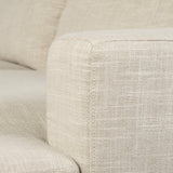 Mercana Colburne II 95" Beige Upholstered Three Seater Sofa