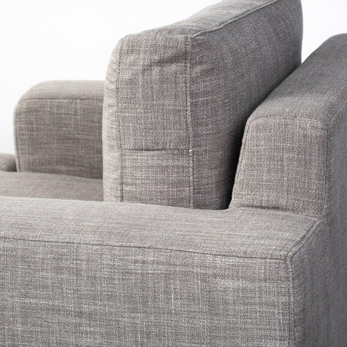 Mercana Colburne I Gray Fabric W/ Wood and Iron Frame Accent Chair