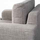 Mercana Colburne I Gray Fabric W/ Wood and Iron Frame Accent Chair