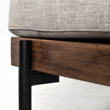 Mercana Colburne I Gray Fabric W/ Wood and Iron Frame Accent Chair