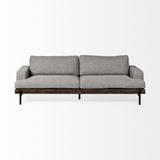 Mercana Colburne II 95" Gray Upholstered Three Seater Sofa