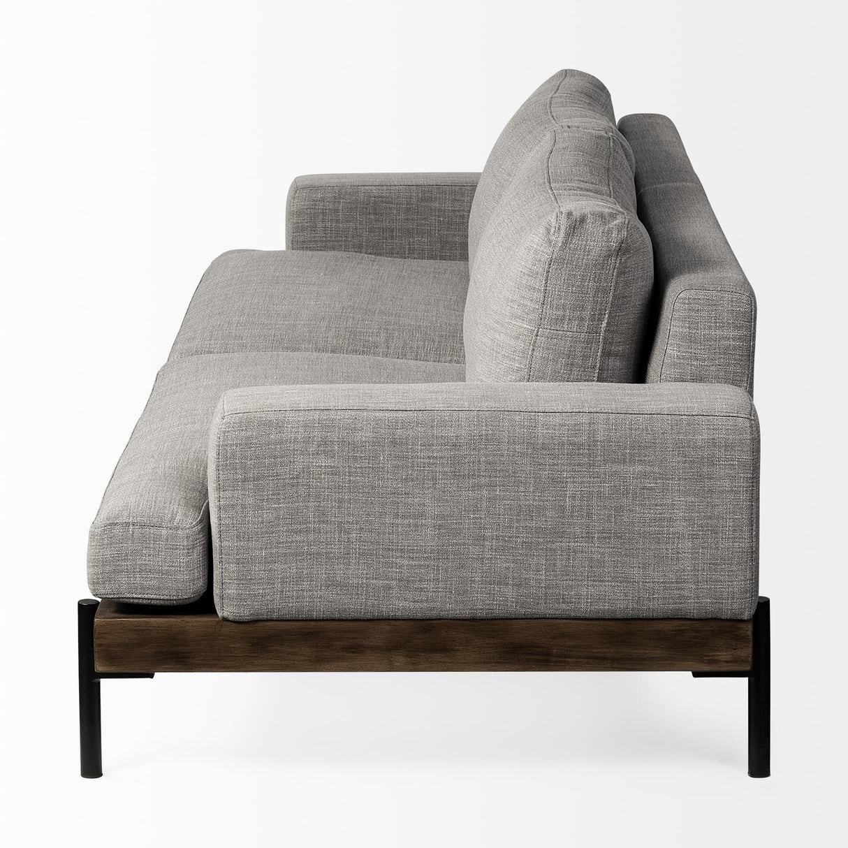 Mercana Colburne II 95" Gray Upholstered Three Seater Sofa