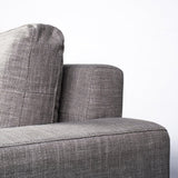Mercana Colburne II 95" Gray Upholstered Three Seater Sofa