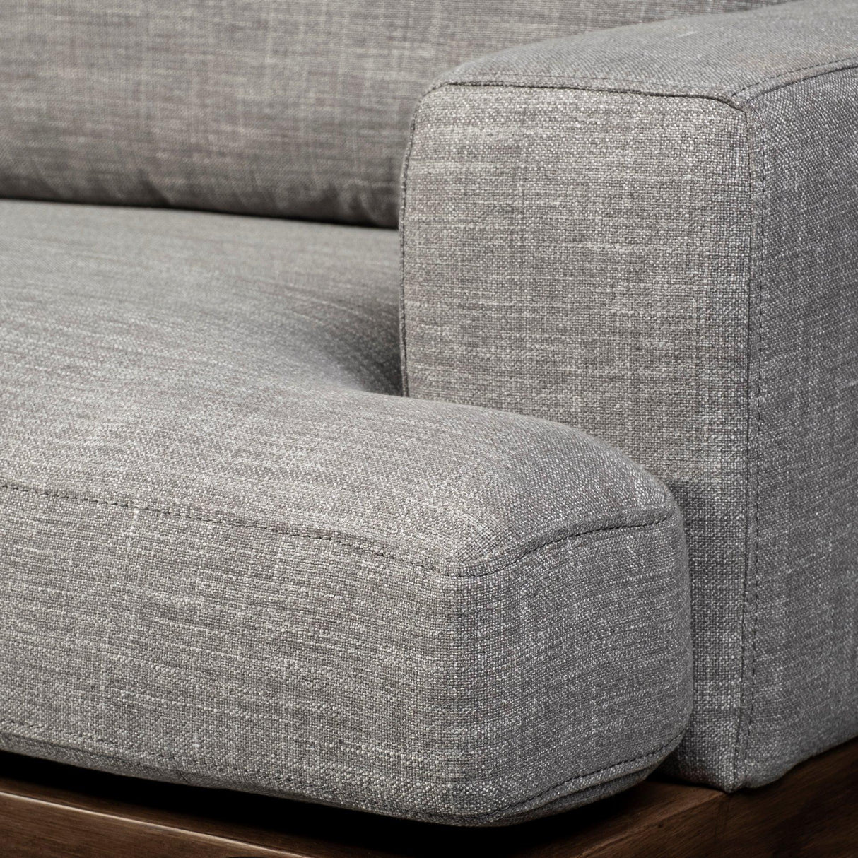 Mercana Colburne II 95" Gray Upholstered Three Seater Sofa