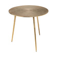 Mercana Reva I (Large) 24L x 24W Gold Round Top Cast Aluminum Accent Table