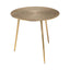 Mercana Reva I (Large) 24L x 24W Gold Round Top Cast Aluminum Accent Table