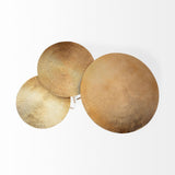 Mercana Reva I (Large) 24L x 24W Gold Round Top Cast Aluminum Accent Table