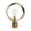Mercana Shamir 15L x 15W Gold Geometric Metal Table Lamp