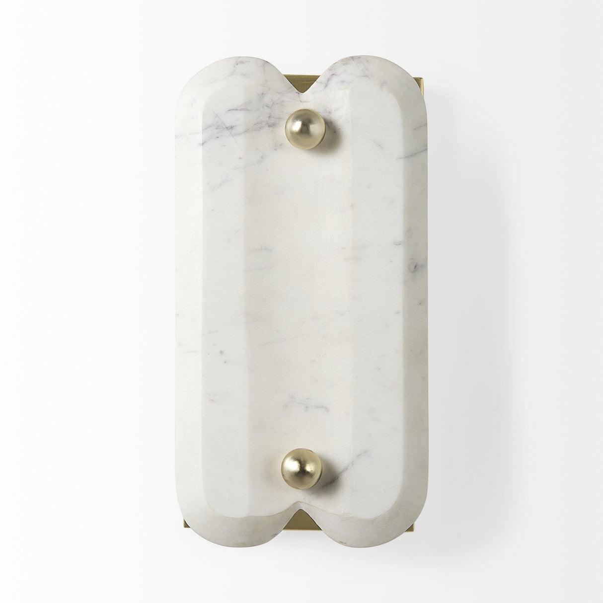 Mercana Stein 5L x 6W Gold W/ White Marble Shade Wall Sconce