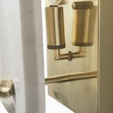 Mercana Stein 5L x 6W Gold W/ White Marble Shade Wall Sconce