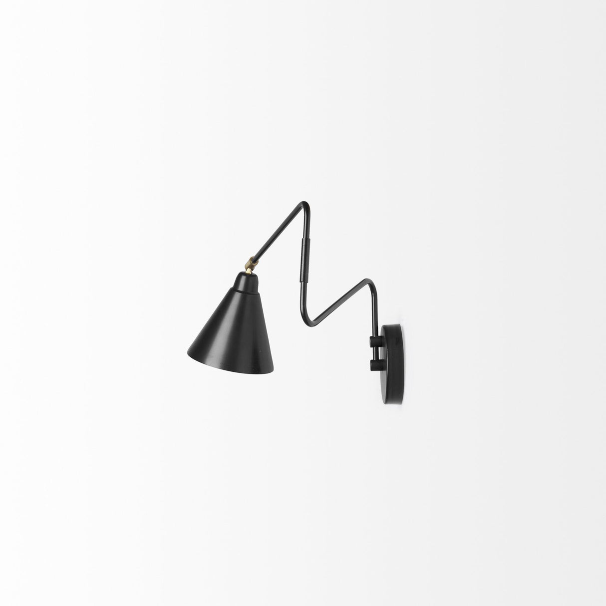 Mercana Cobalt 6L x 32W Black Metal Cone Shaped Swivel Wall Sconce