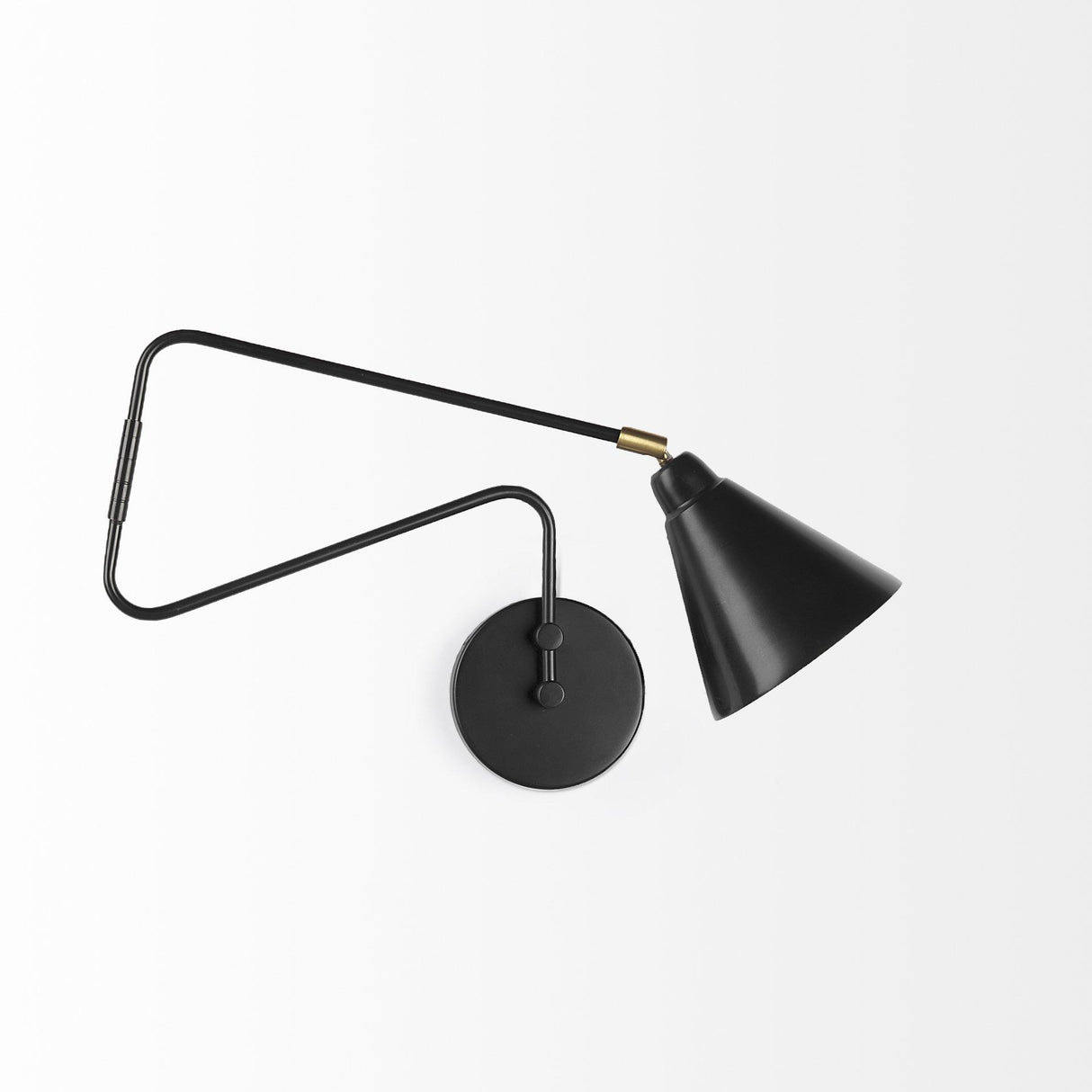 Mercana Cobalt 6L x 32W Black Metal Cone Shaped Swivel Wall Sconce