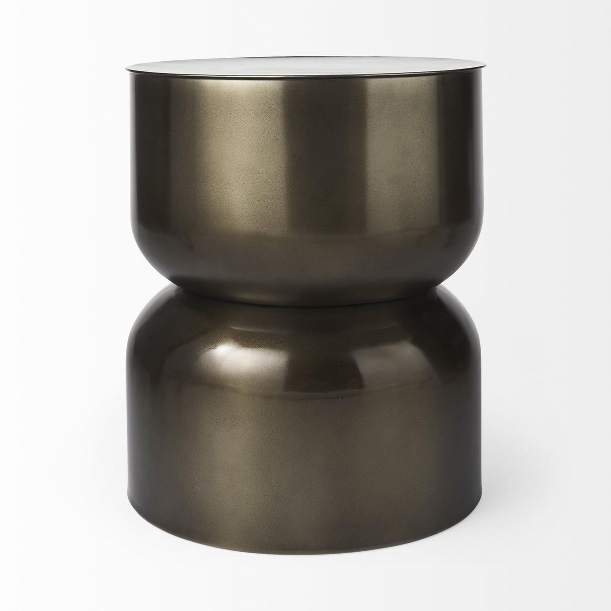 Mercana Catriona 17L x 17W x 20H Gold Accent Hourglass Table