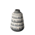 Mercana Delaney Large Gray Patterned Ceramic Vase