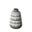 Mercana Delaney Large Gray Patterned Ceramic Vase