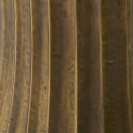 Mercana Letitia 10.5L x 5.5W x 11.0H Gold Hammered Metal Fan Wall Sconce