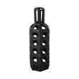 Mercana Brunel Large Black Drum-Shaped Ceramic Vase