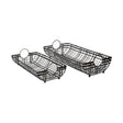 Mercana Kenneth (Set of 2) 24L x 12W Gray Metal Baskets